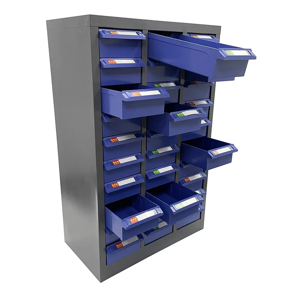 YOKOMA Parts Cabinet 30 large Drawers Storage Steel Shelving Bin Keys Sample Gathering