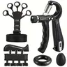 5-Pack Hand Grip Training Set Including Finger Exerciser, Hand Gripper, Hand Stretch Trainer, Forearm Training Ring and Muscle Building, Non-Electric Workout Equipment, Forearm Grip Strengthener, Sport Training Equipment, Working Out Equipment