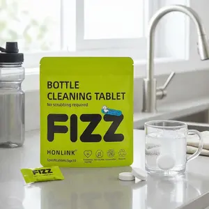 Bottle Cleaning Tablets - Eco-Friendly Formula for Tumblers, Flasks & Baby Bottles. No-Scrub Deep Clean, Removes Stains & Odors