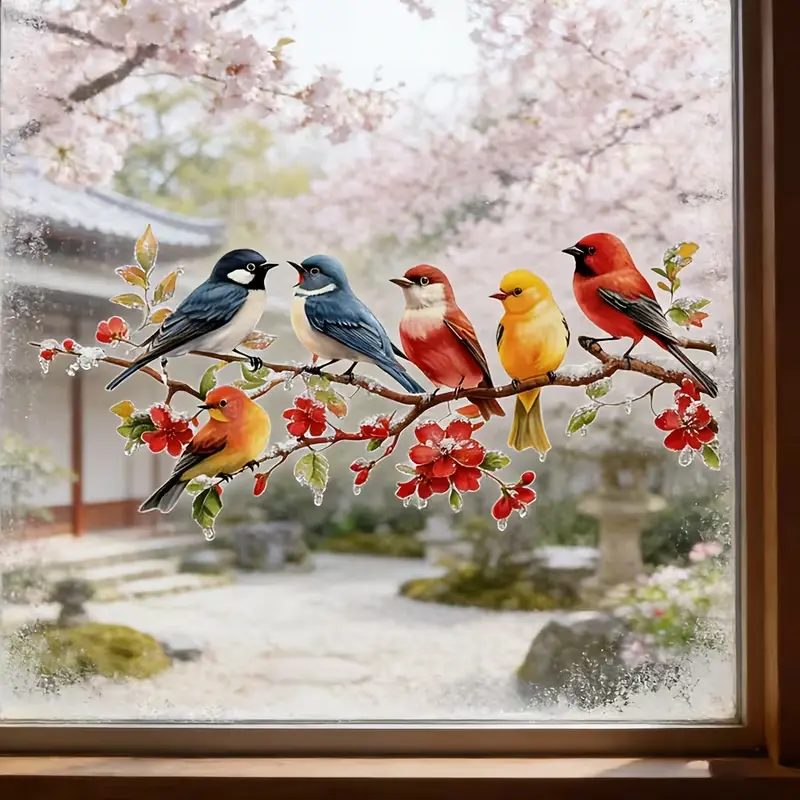 2 pieces of window stickers, creative stickers, PVC material, waterproof, self-adhesive, removable, glass window stickers, suitable for holiday decoration in bedrooms, bathrooms, kitchens, refrigerators, offices, glass window stickers, wall stickers.