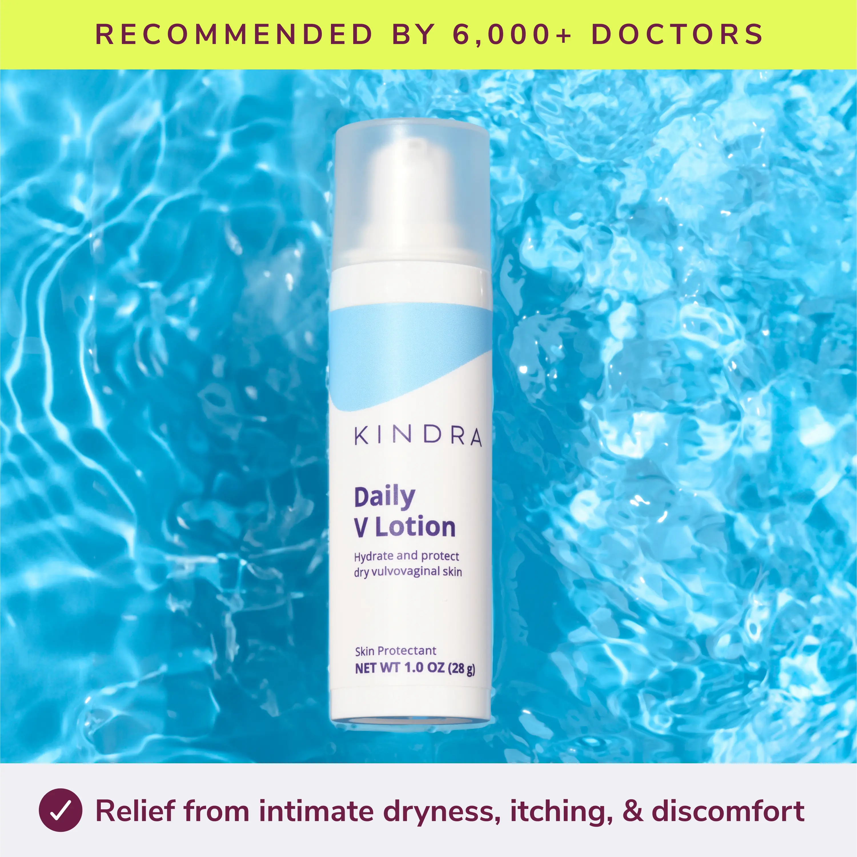 Kindra | Daily V Lotion - Ultra Hydrating Intimate Moisturizer Kindra | Daily V Lotion - Ultra Hydrating Intimate Moisturizer