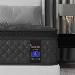 12/14 Inch Twin Full Queen King Size Mattress in a Box,Memory Foam Hybrid Mattress with Individual Pocket Spring for Motion Isolation & Silent Sleep&Lumbar Support & Pressure Relief,Medium Firm