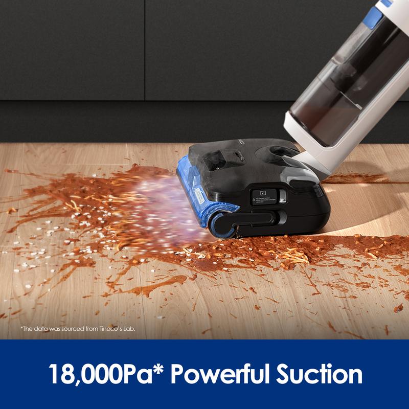 Tineco FLOOR ONE S6 Stretch Steam Corded Wet Dry Vacuum Steam Mop All-in-One, Tineco BoostSteam, 320℉ High-temp Steam Cleaning, 180° Lay-Flat, Anti-Tangle Design, FlashDry Self-cleaning