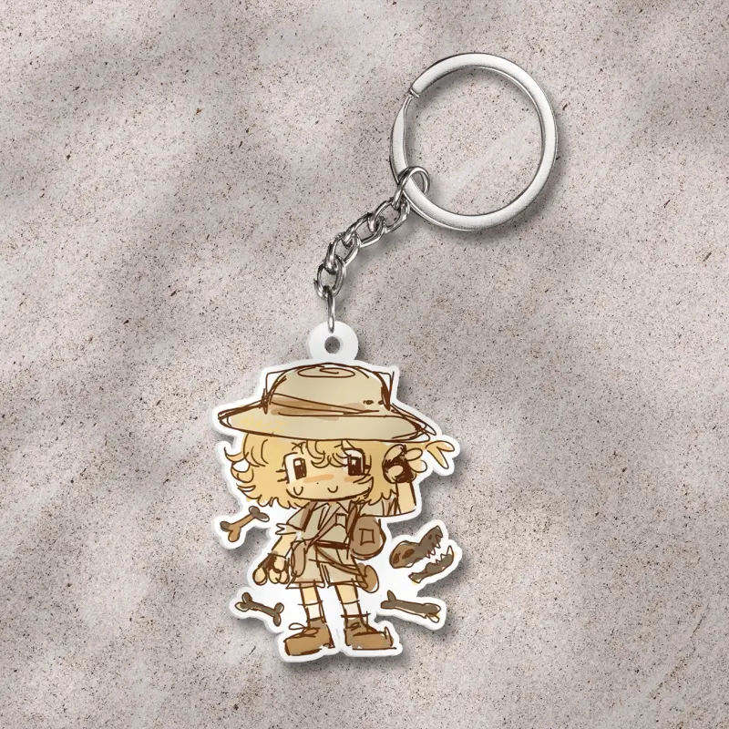 Human Shelly dandy's world keychain, shellydandysworld