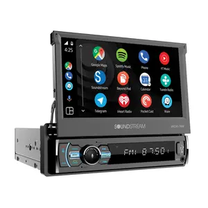VRCA1-78W | 1-DIN Digital Media Car Stereo w/ Wireless Apple CarPlay, Android Auto, Bluetooth Connectivity, & Motorized 7" LCD