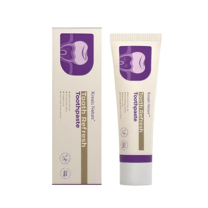 Korean Nature Tooth Refresh Toothpaste - 100g Tube for Fresh Breath and Oral Care