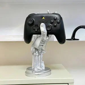 Futuristic Cyberpunk Mechanical Arm Statue, Palm, Game Controller Holder, Headphone Stand, Desktop Decor, Figurine Decor, Perfect Gift for Gamers, Collectible Room Decor
