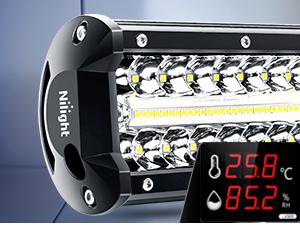 Nilight LED Light Bar 2Pcs 12 Inch 300W Triple Row Flood Spot Combo 30000LM Driving Lights with Off Road Wiring Harness Kit -2 Leads for Trucks ATV UTV SUV Underglow Car dealsforyoudays