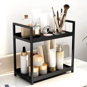 Tier Desk Organizer Shelf, Multifunctional Desktop Storage Rack for Bathroom, Office, Kitchen, Space Saving Book Shelf Hot Sale