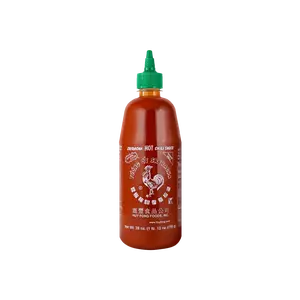 Huy Fong Foods Sriracha Hot Chili Sauce - Garlic Sweet & Spicy Flavor, 28 oz Bottle - Perfect for Pizza, Tacos, Stir-fry & Marinades