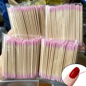 Professional Double-Head Nail Cotton Swabs 100-500 Packs, Eyebrow Shaping and Cleaning, Nail Art Detail Correction Tools, Cleansing Beauty Cosmetics