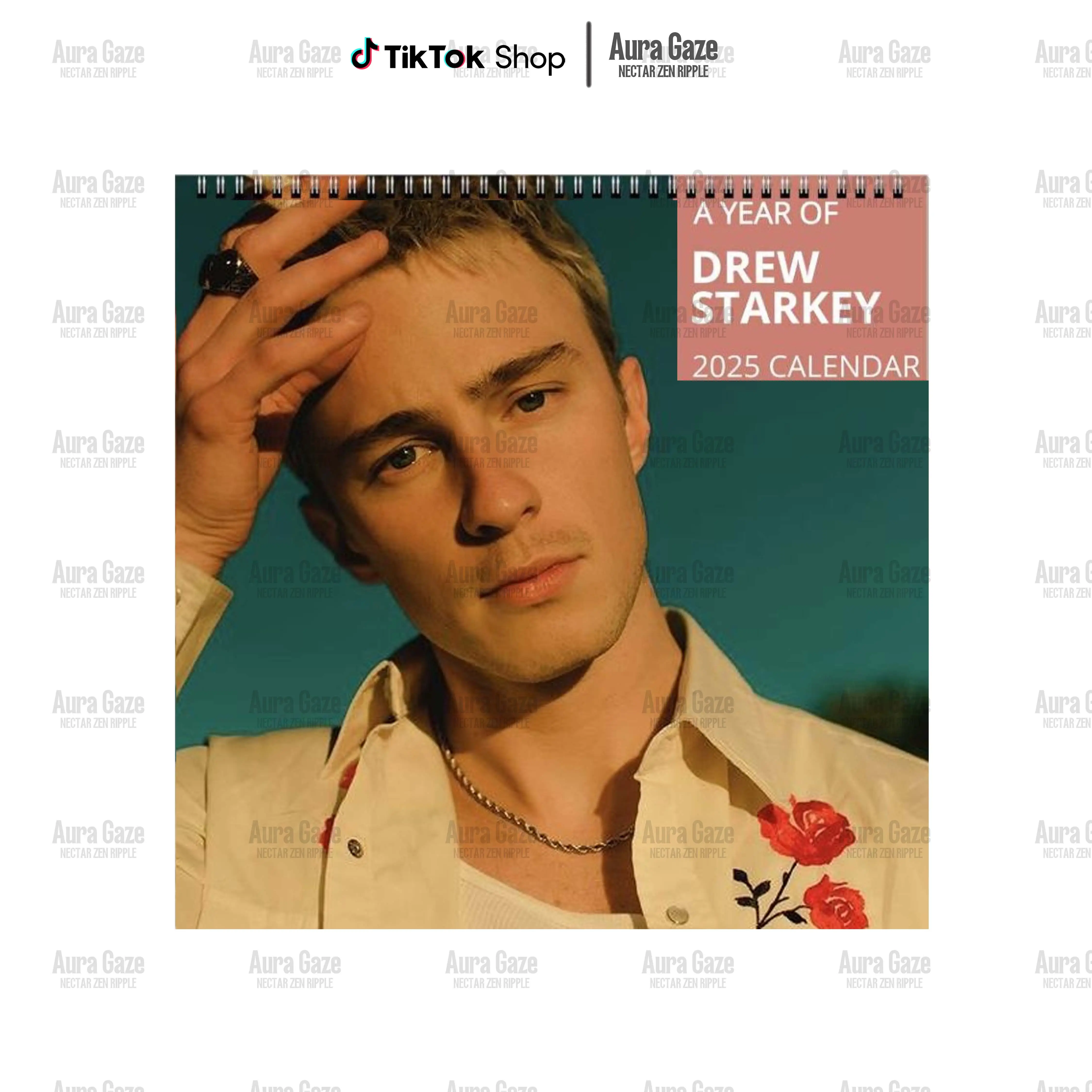 Drew Starkey 2025 Wall Calendar Planner, Outerbanks OBX, Unique Holiday Gift, Gift For Her, Drew Starkey Celebrity Merchandise, Celebrity Crush Merch