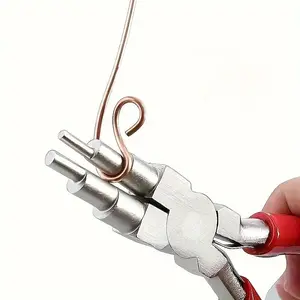 Jewelry Pliers, Carbon Steel Round Nose Needle Nose Pliers, Pliers for Ring DIY Jewelry Bail, Jewelry Making Tools, Hand Tools, Heavy Duty, Handle