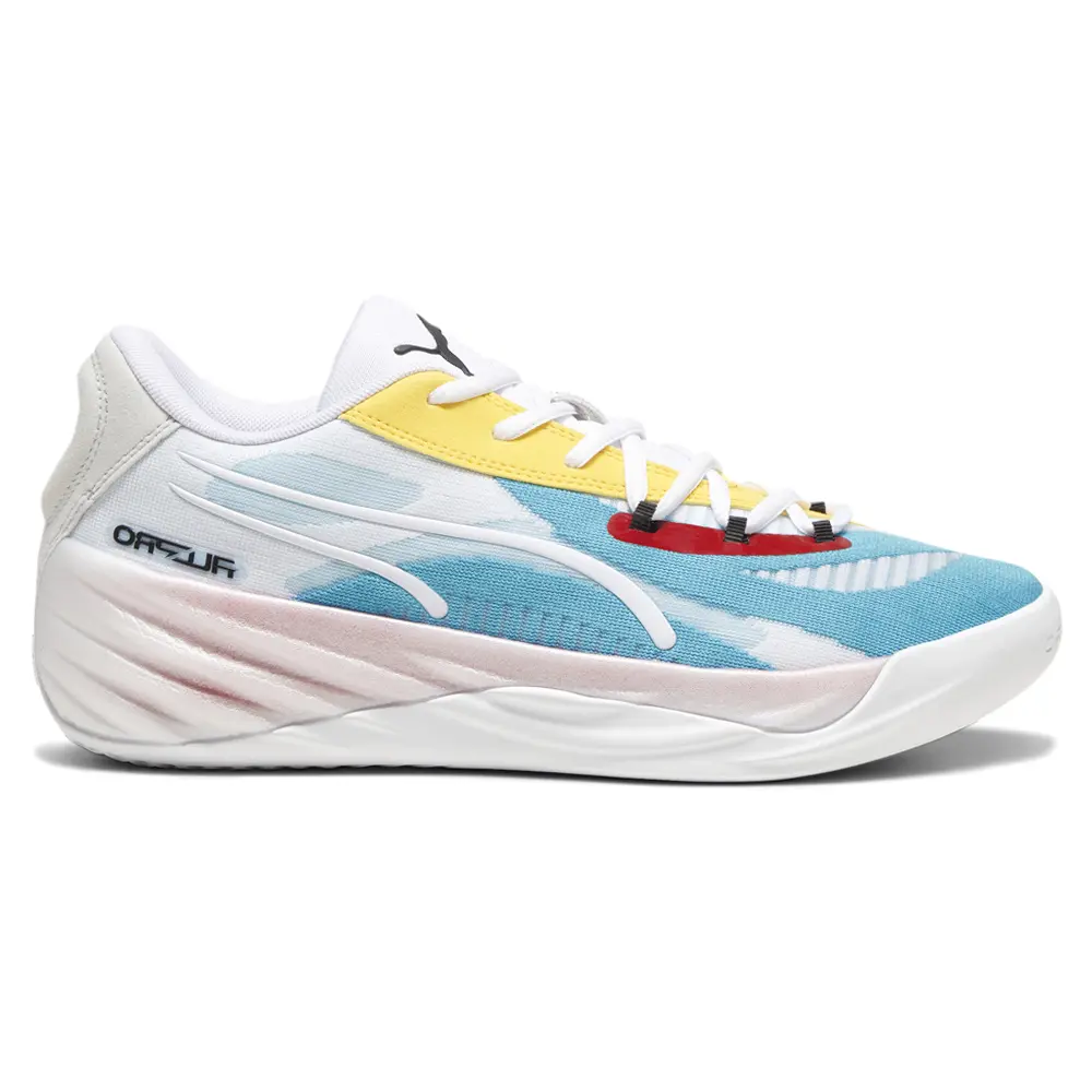 PUMA Mens All Pro Nitro Basketball Sneakers Shoes - Blue, White