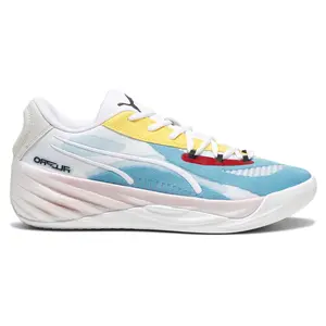 PUMA Mens All Pro Nitro Basketball Sneakers Shoes - Blue, White