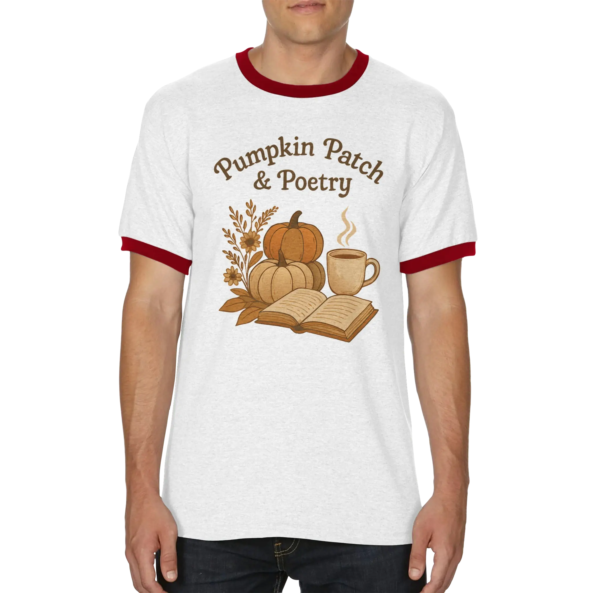 Pumpkin Patch & Poetry - Unisex Ringer T-shirt