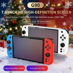 G90 Handheld Game Console, 7-Inch IPS HD Screen, Long Battery Life, USB Charging, Retro Key Layout, Smooth Gaming Performance, Rechargeable Portable Console