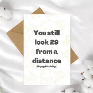 1 Pack, Funny 40th Birthday Greeting Cards for Him or Her - Perfect Greeting Card for Someone Who Is About to Be 40, Includes Envelope