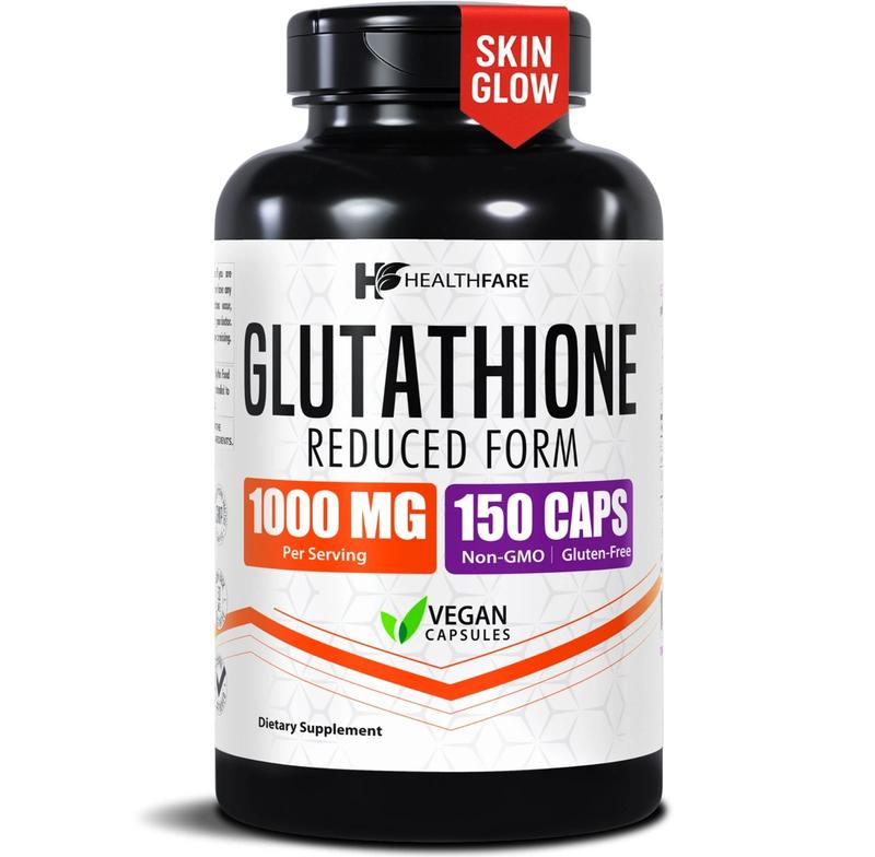 Glutathione 1000mg GSH L-Glutathione Reduced 150 Capsules Antioxidant