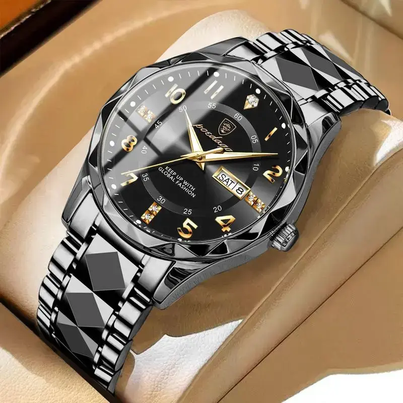 Luxury Quartz Watch for Men - High-Quality Luminous Dial, Accurate Timekeeping, Water Resistant, Elegant Design, Perfect for Formal Occasions - New Luxury Quartz Watch for Men - High-Quality Luminous Dial, Accurate Timekeeping, Water Resistant, Elegant Design, Perfect for Formal Occasions - New