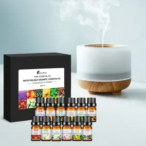 Essential Oil Set, 12pcs/set Aromatherapy Oil, Home Fragrance Oil, Home Care Supplies for Diffuser & Humidifier, Gift for Various Occasions, Aroma Blend Scented