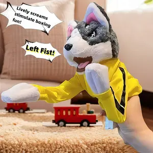 Kung Fu Husky, Punching Puppet, Dog Hand Puppet - Boxing Puppets, Kung Fu Animal Toy Husky Gloves with Boxing Action, Boxing Puppet for Kids & Gifts.