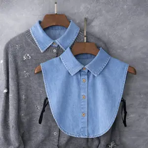 VIRAL - Dickie Shirt Collar 100% Cotton V-Neck for women and men ONESIZE