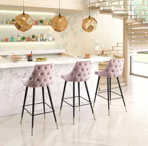 Piccolo Bar Chair Pink by Zuo
