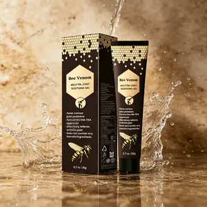 Bee Venom Melittin Joint Soothing Gel 20g – FDA Approved Formula – Effectively Relieves Arthritis Pain & Joint Stiffness – Soothes Aching Knees, Back, Shoulders & Elbows – Natural Joint Care Gel