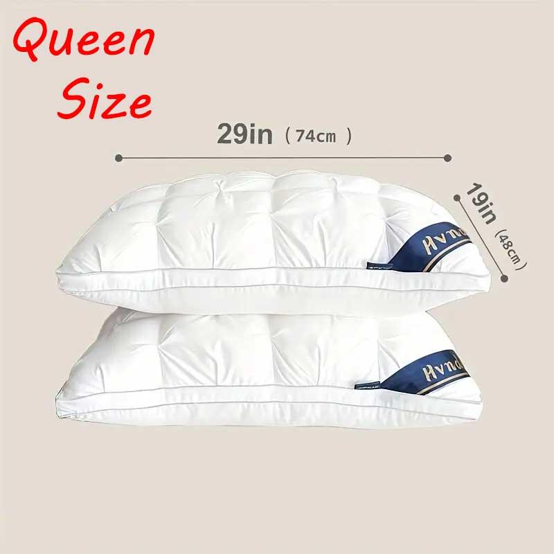 Luxurious Hotel-Quality Pillows - SoftFall SaleDown Alternative Fill for Side, Back, and StomachSleepers - All-Season Comfort and FlatteningResistance