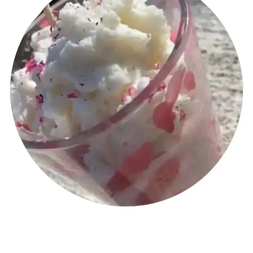 Strawberry Milkshake Candle - Decorative Candle for Home with Strawberry Theme - Ornaments