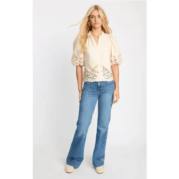 Caballero Collection Estelle Top in Peach Dust