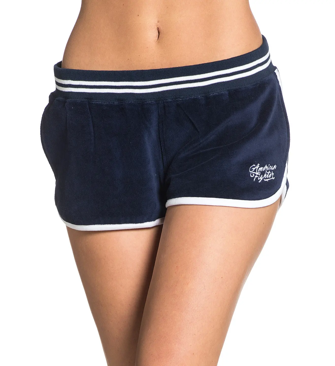 American Fighter Women's Cove Vintage Washed Shorts with Frayed Hem, Short Length Drawstring Style for All Seasons, Casual, Xs, M, Cove Shorts