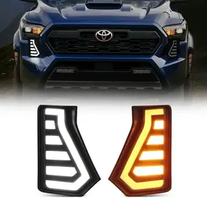 LED Fog Lights with DRL & Sequential Turn Signals for 2024-2025 Toyota Tacoma Car Accessories Truck