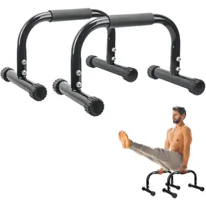 Parallettes Bars, Push Up Bars Strength  For Handstands, Full Planche & Dips, Calisthenic, Gymnastic, [16.6x10x10in] Push Up Stands Handle for Floor Workouts Calisthenics Equipment