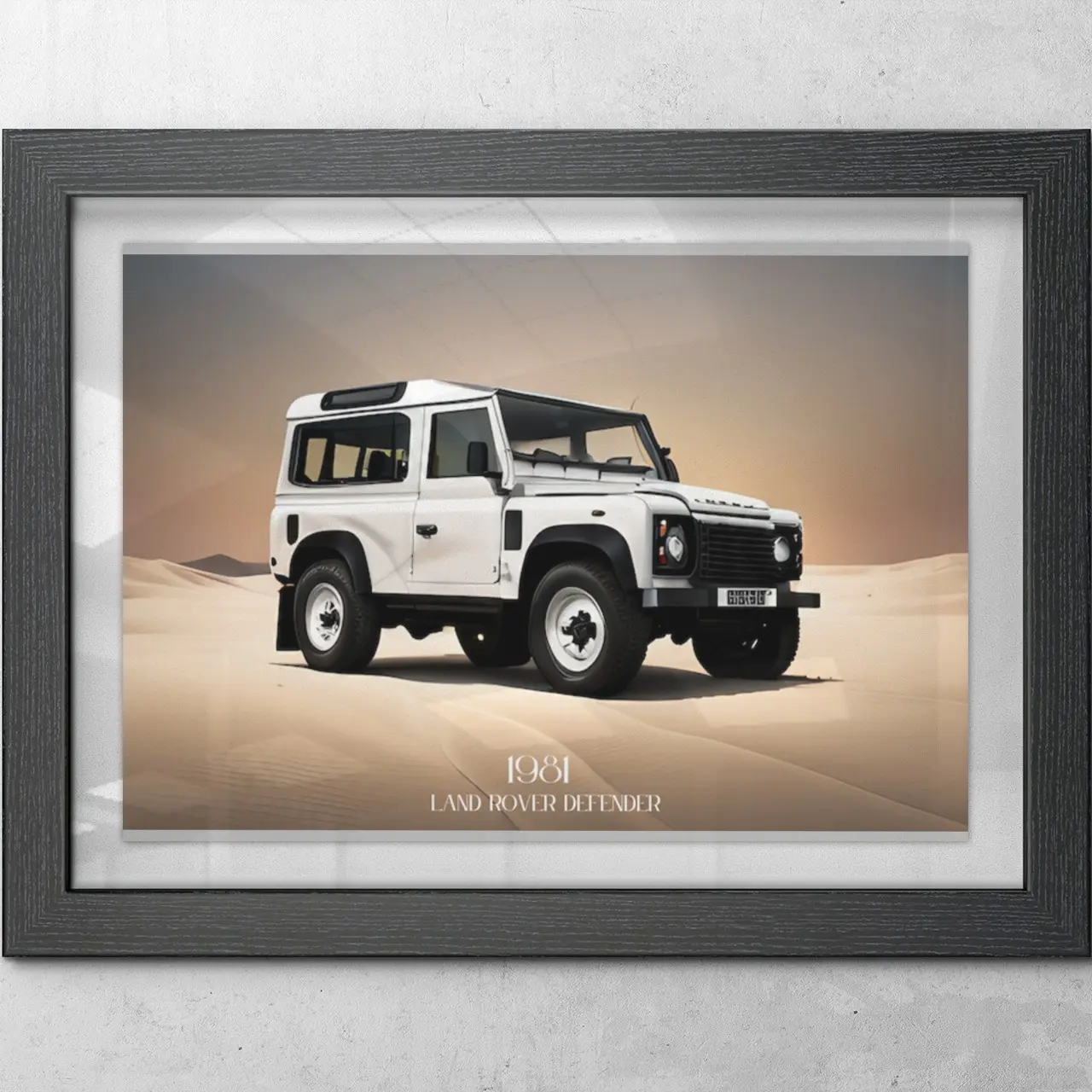 1981 Land Rover Defender Classic Car Poster Decor Print Room Prop Ornaments Artistic Wall Decoration Photo