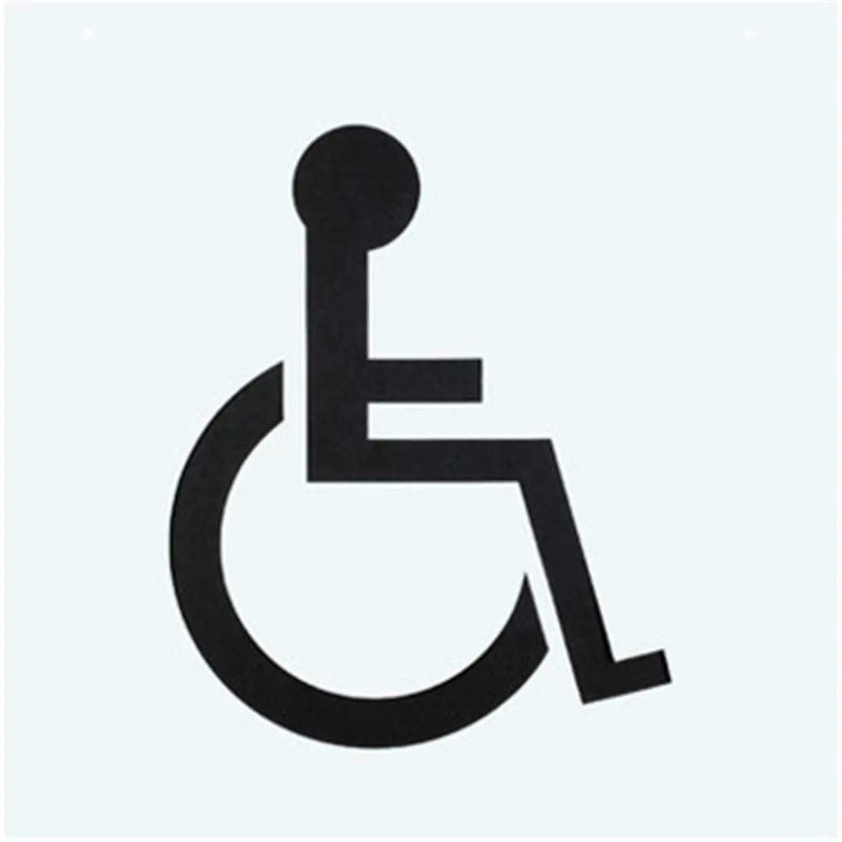 212 MAIN PLS-60 Sturdy Letter Stencil, Heavy-Duty Large Reusable Plastic Handicap Parking Lot Sign, 48 x 48 in., for Office & School Supplies