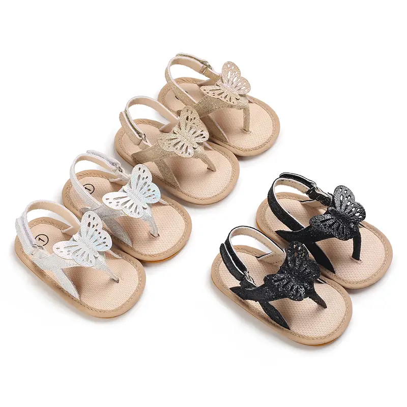Baby girl princess sandals cute bow princess shoes.
