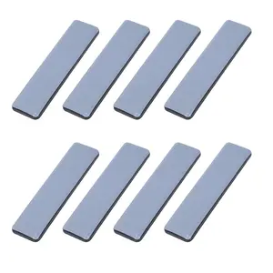 8Pc Furniture Glides Rectangle Furniture Sliders 25mm x 100mm Self Adhesive Furniture Moving Sliders for Floor Protector