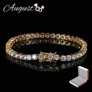 Cubic Zirconia Tennis bracelets for men and women VVS original cut 3mm-6mm bracelet with Giftbox high quality jewelry size 7-9 inches
