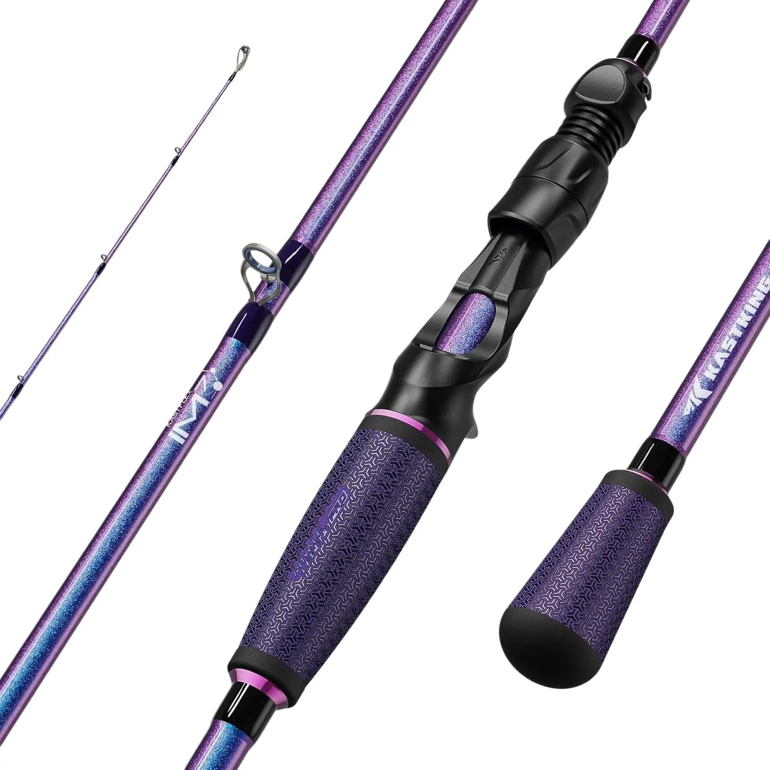 KastKing Royale Legend Pro Technique Bass Fishing Rods, KastFlex IM7 Graphite Blanks, Fuji FazLite Guides, SlipLock Technology Handles, PTS Power Transition System, Custom Foregrip and Hook Keeper Spinning Casting Rods SummerVibes