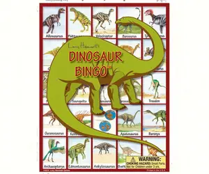 Lucy Hammett Dinosaur Bingo 6 Picture Boards, 42 Cards & Bingo Chips, All Ages