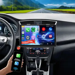 8 Core 6G 128G 13-Inch Android Car Stereo for 【Nissan Sentra Sylphy 2013-2017】 with Wireless Carplay Android Auto, 2K QLED Touchscreen GPS Bluetooth WiFi FM/RDS DSP Backup Camera SWC Radio