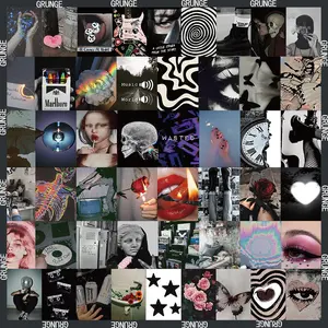 Abstract Pattern Sticker, 50pcs/set Self Adhesive Decor Paper, Decor Sticker for Gift Greeting Card & Water Bottle & Laptop, Sticker Packs