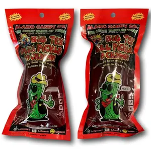 Pack of 2 Alamo Candy Big Tex Dill Pickle in Chamoy - Individually Wrapped - Made in San Antonio, Texas - Large Pickles Traditional Snack