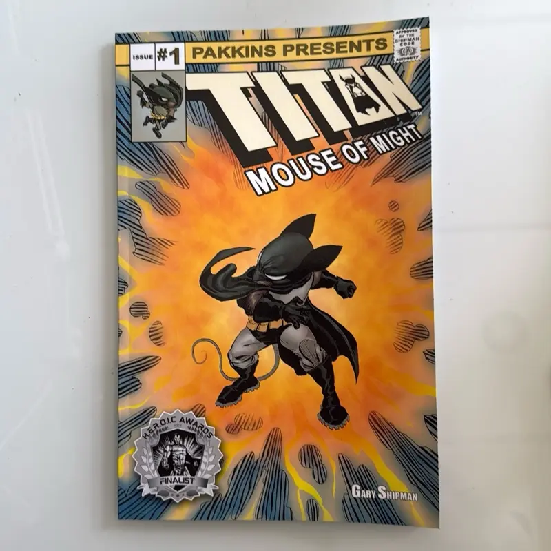 TITAN Mouse of Might Issues #1 Comic Book Featuring creator writer artist Gary Shipman