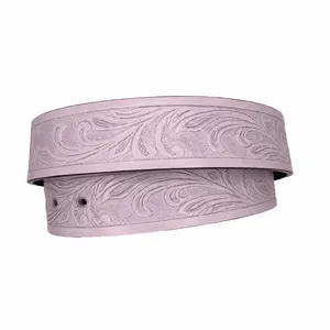 ColorSwap: Purple Faux Leather Tooled Western Belt Strap