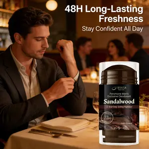 Teakwood Deodorant Stick, Wooden Fragrance, Fresh Odor Control, Underarm Dry Comfort, Portable for Commuting, Dates, Travel