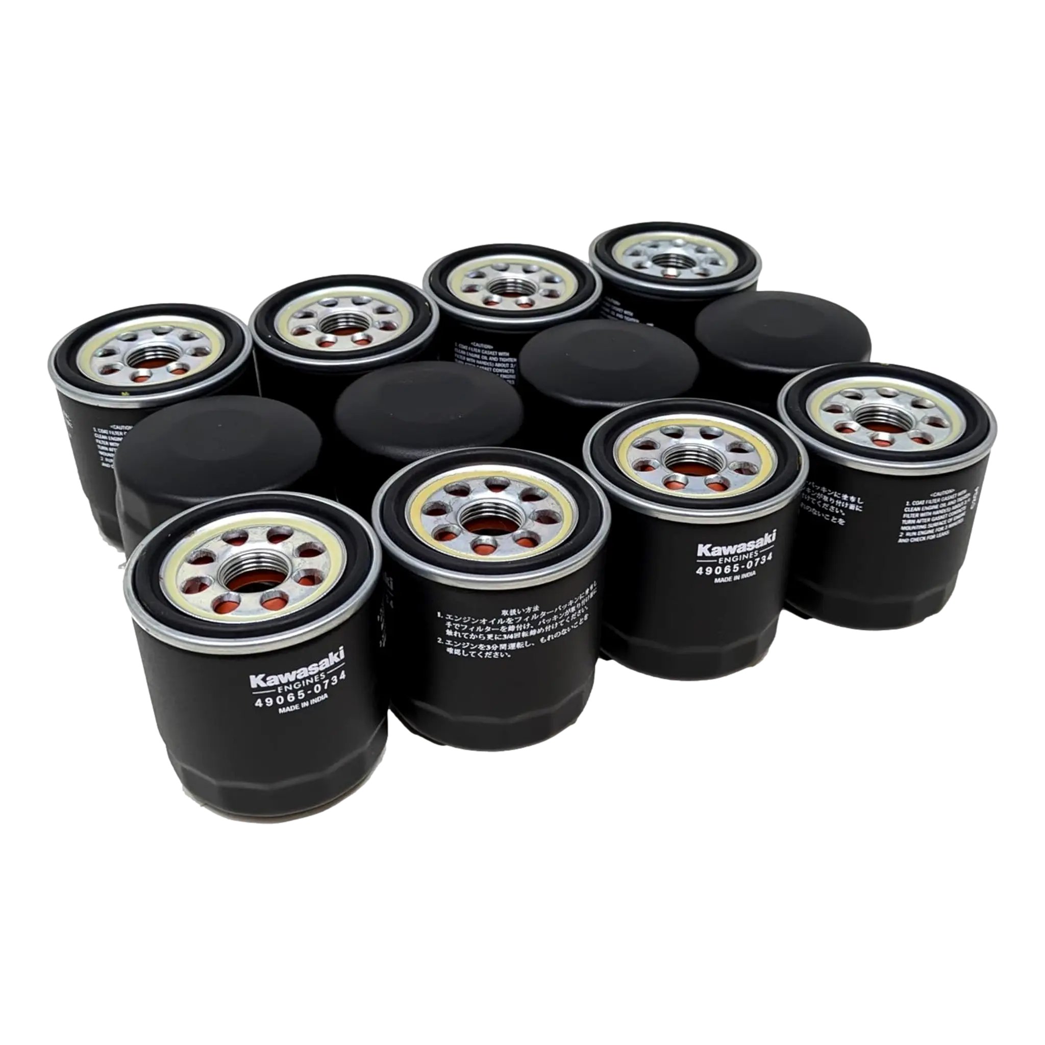 Kawasaki 49065-0734 OEM Oil Filter (Replaces 49065-0724) - 12 Pack