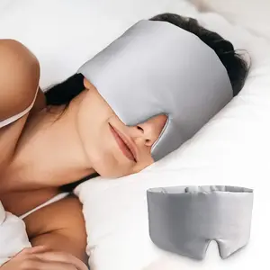 Solid Color Satin Sleep Eye Mask, Comfortable Breathable Eye Cover with Triangle Wing Design, Adjustable Eye Care Mask for Home & Travel, Sleeping Eye Mask